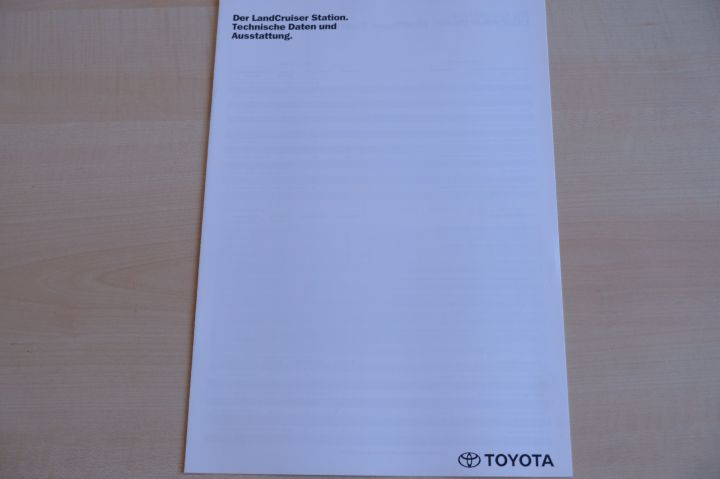 Toyota LandCruiser Station - tech. Daten & Ausstattung - Prospekt 04/1997
