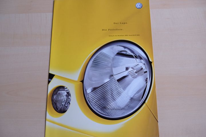 VW Lupo - Preisliste & Extras - Prospekt 06/2001