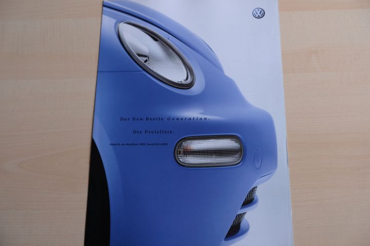 VW New Beetle - Generation - Preisliste & Extras - Prospekt 12/2001