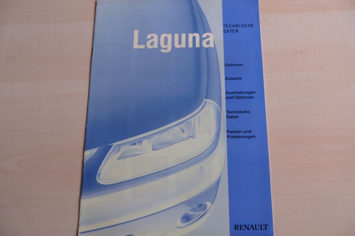 Renault Laguna - Farben & Polster & Extras - Österreich - Prospekt 03/1999