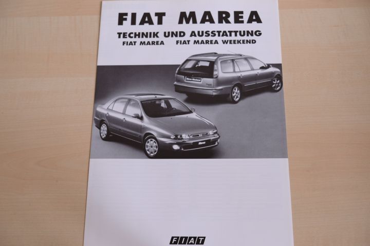 Fiat Marea - technische Daten & Ausstattungen - Prospekt 03/2001