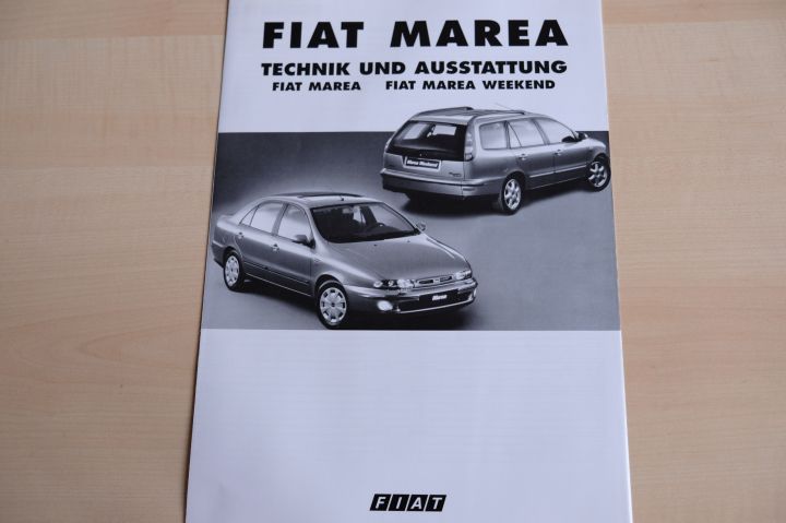 Fiat Marea - technische Daten & Ausstattungen - Prospekt 10/2000