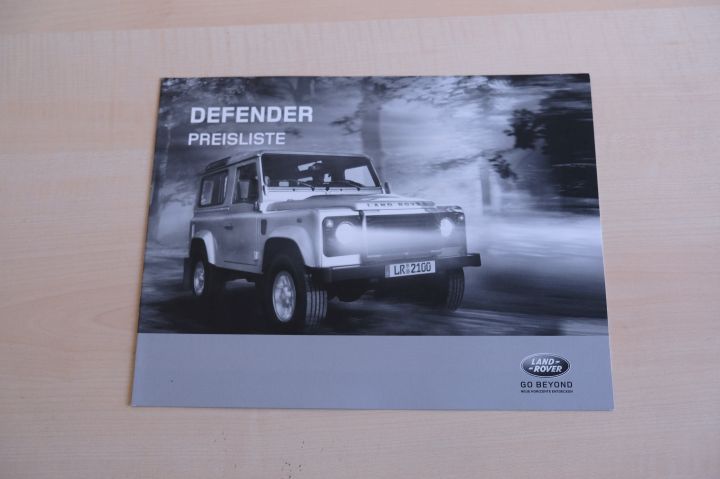 Land Rover Defender - Preisliste & Extras - Prospekt 2007