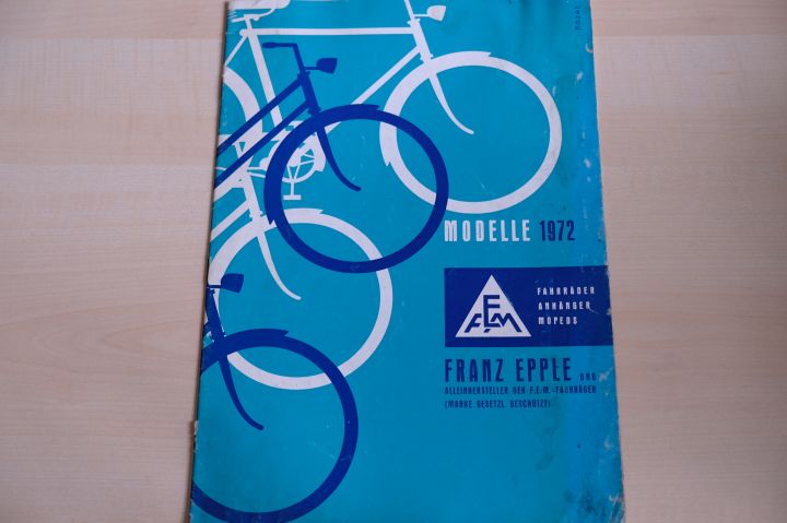 Franz Epple - Fahrrad - Anhänger - Mopeds Prospekt 1972
