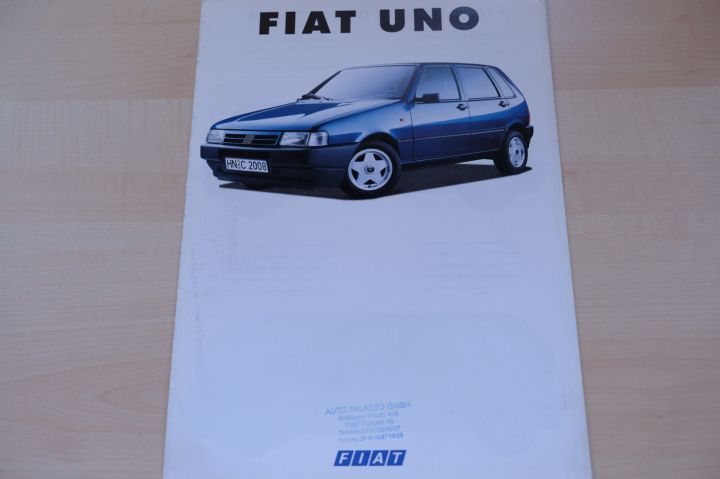 Fiat Uno Prospekt 12/1991