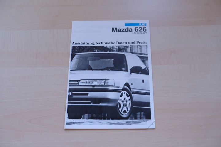 Mazda 626 - Preise & Extras & t. Daten & Ausstattungen - Prospekt 09/1987