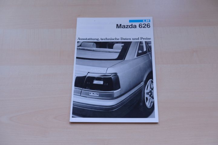 Mazda 626 - Preisliste & Extras - Prospekt 04/1989