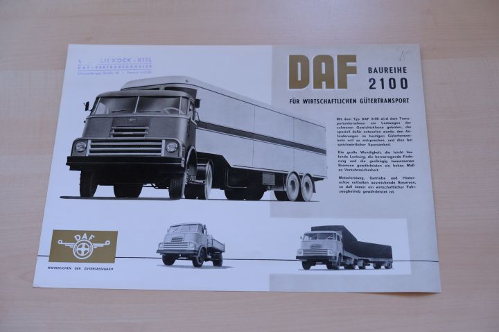 DAF LKW - 2100 - Prospekt 03/1963