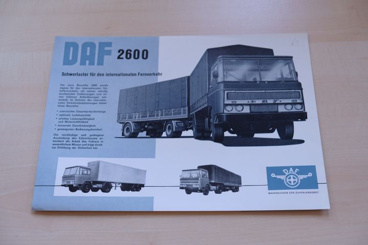 DAF LKW - 2600 - Prospekt 08/1962