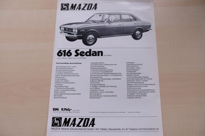 Mazda 616 Sedan Prospekt 197?