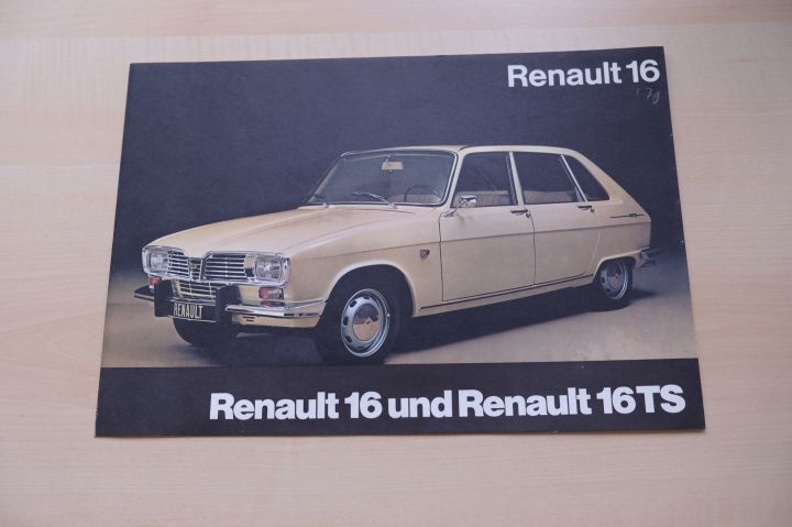 Renault R 16 - R 16 TS Prospekt 197?