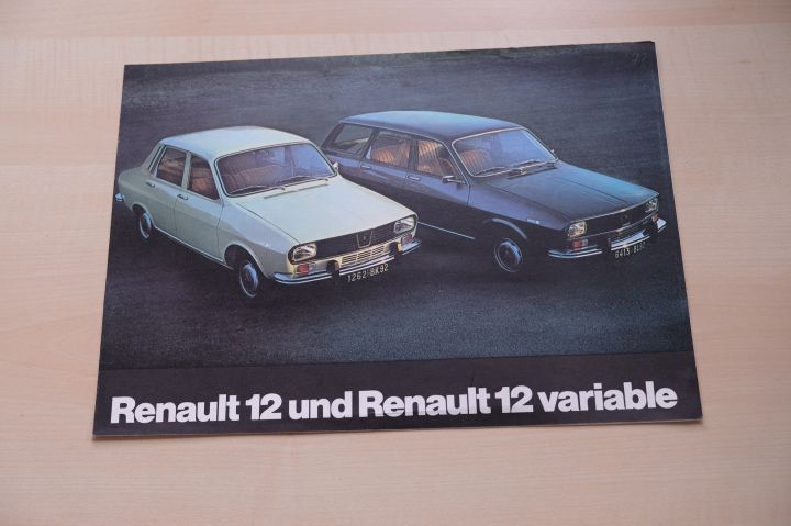 Renault R 12 - R 12 variable Prospekt 197?