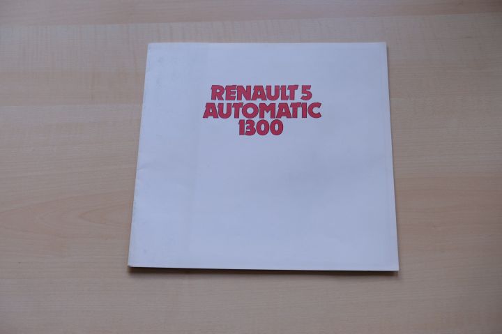 Renault R 5 1300 Automatic Prospekt 197?