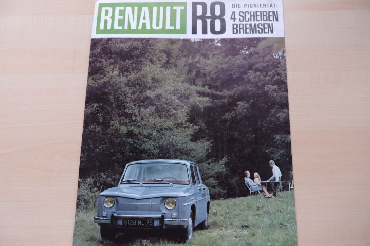 Renault R 8 - Scheibenbremsen - Prospekt 196?
