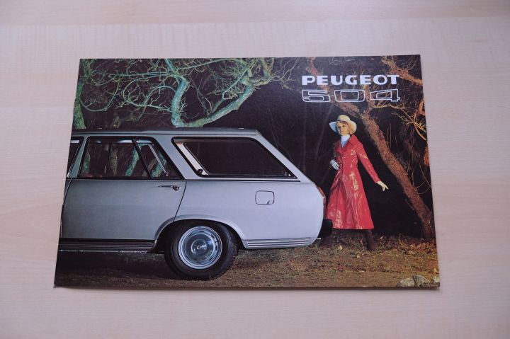 Peugeot 504 Break - Familiale - Commerciale Prospekt 1972