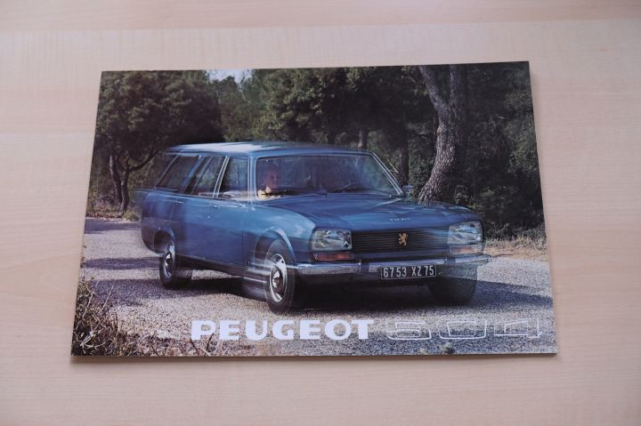 Peugeot 504 Break - Familiale - Commerciale Prospekt 1973