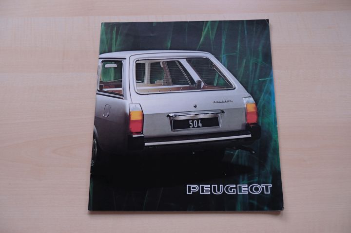 Peugeot 504 Break - Familiale - Commerciale Prospekt 1975