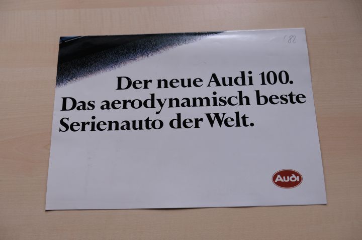 Audi 100 Poster / Prospekt 09/1982