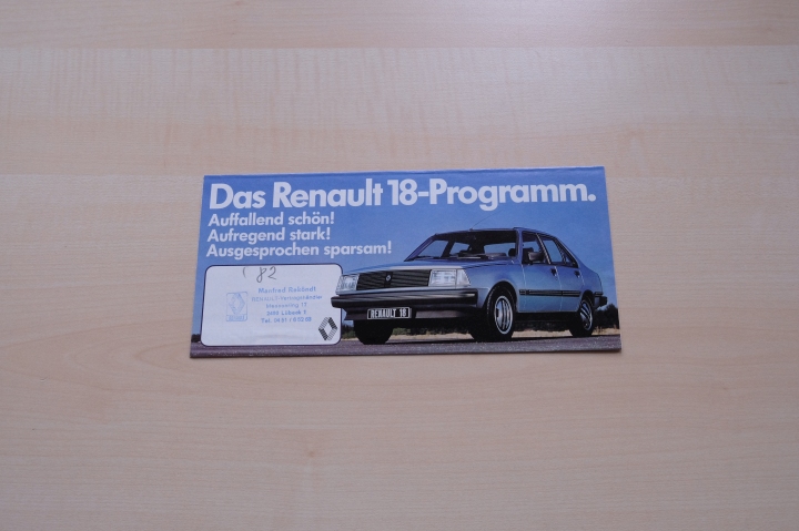 Renault R 18 Prospekt 198?