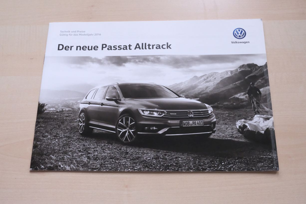 VW Passat Alltrack - Technik & Preise & Extras - Prospekt 02/2016