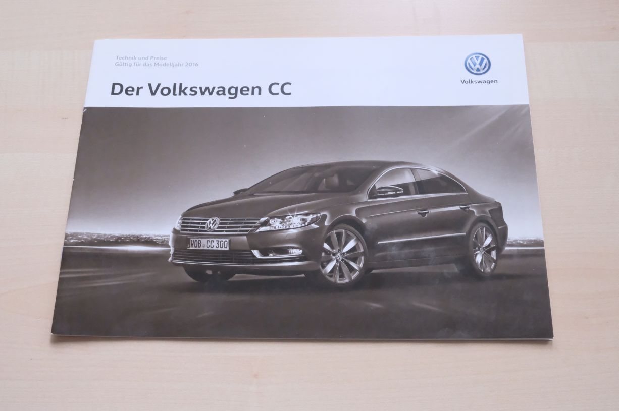VW Passat CC - Technik & Preise & Extras - Prospekt 02/2016