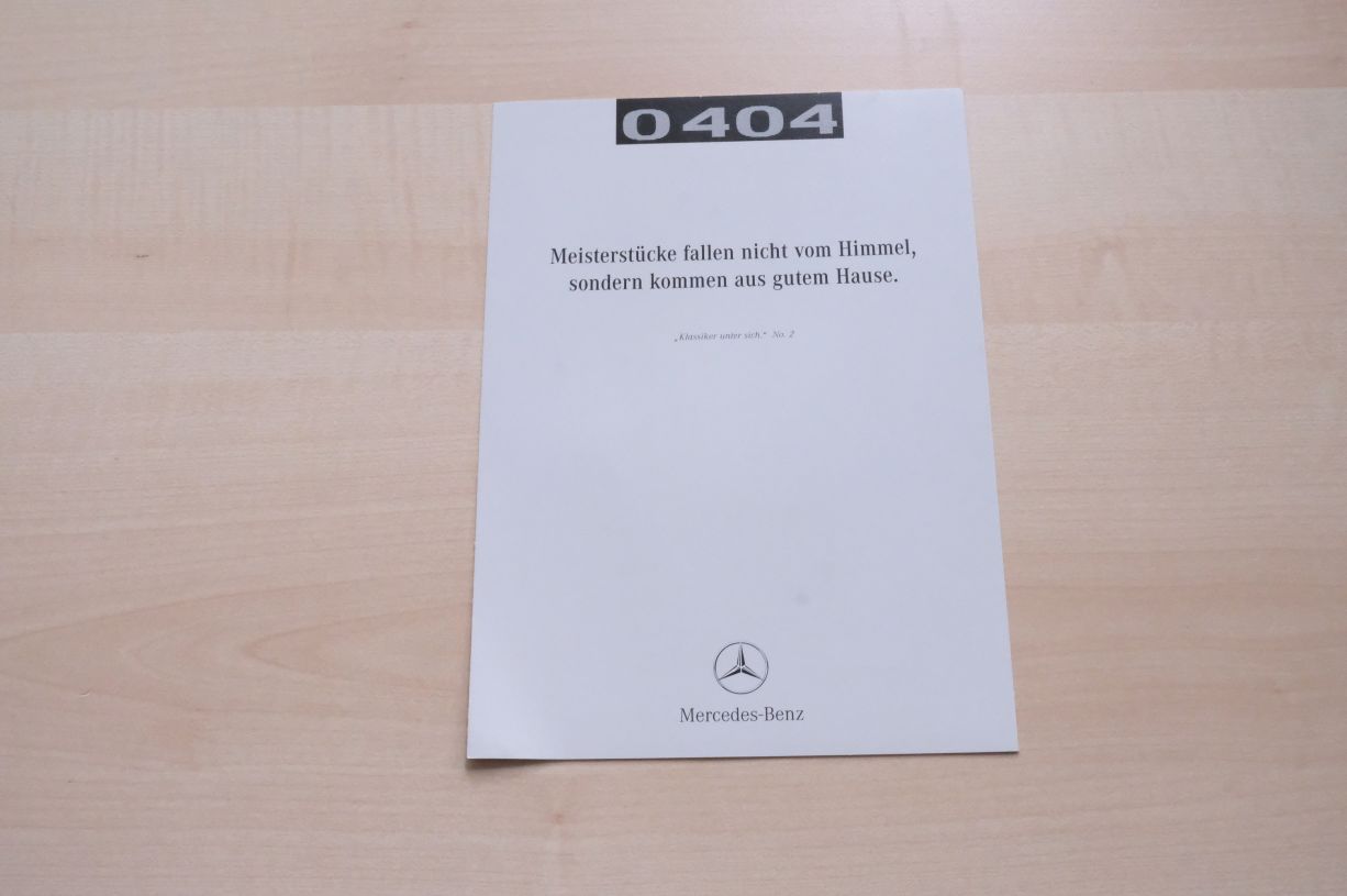 Mercedes Omnibus O 404 Prospekt 199?