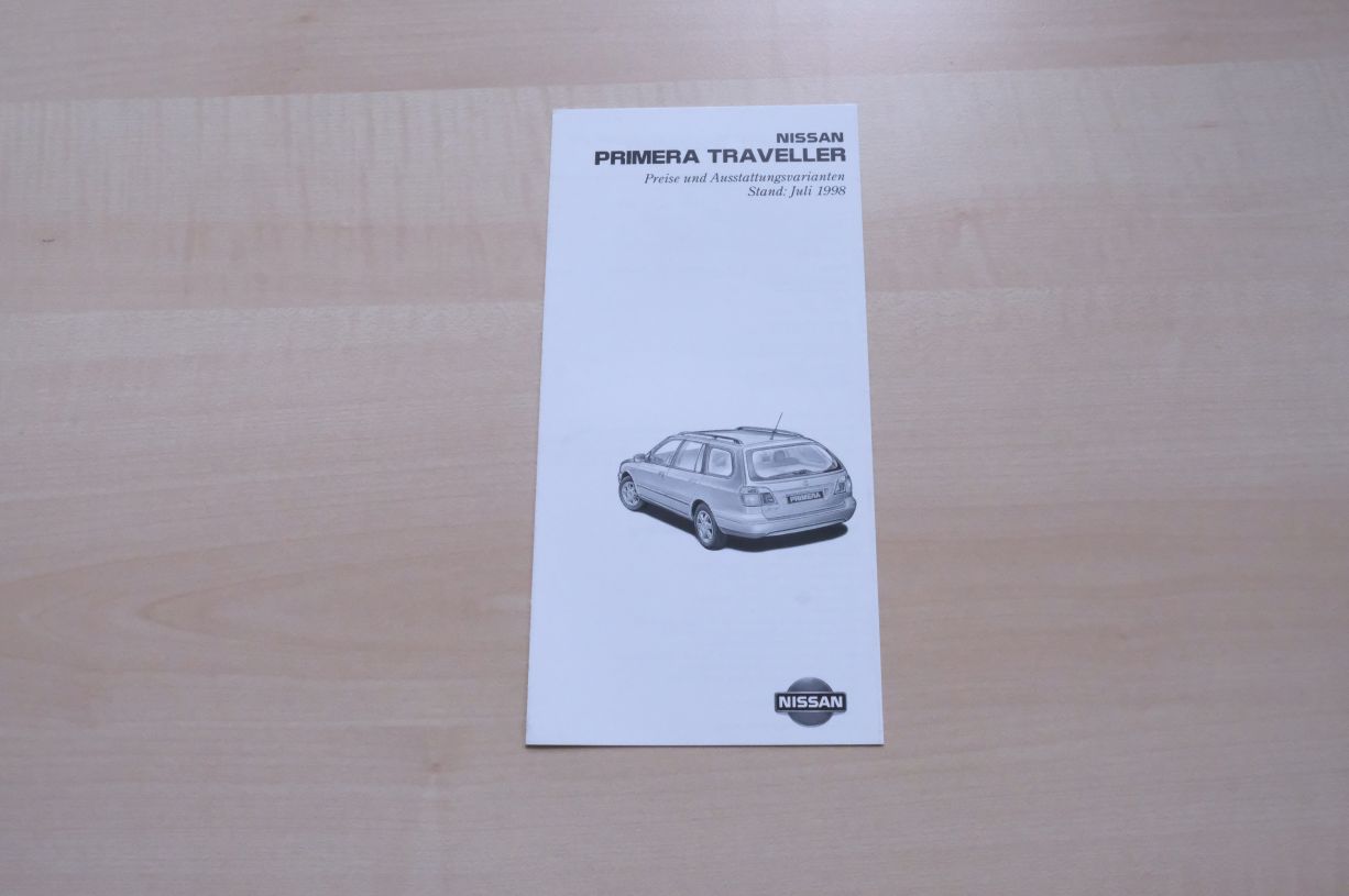 Nissan Primera Traveller - technische Daten & Ausstattungen - Prospekt 05/1998
