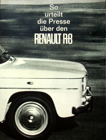 Renault R 8 - Pressestimmen - Prospekt 196?