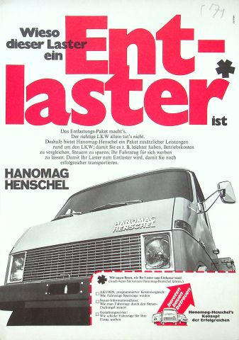 Hanomag Henschel - Entlaster - Prospekt 197?