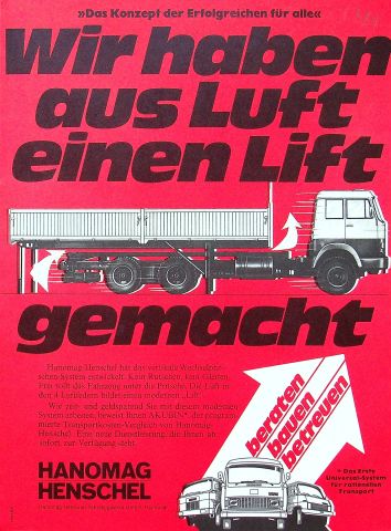 Hanomag Henschel LKW - Pritsche - Prospekt 197?