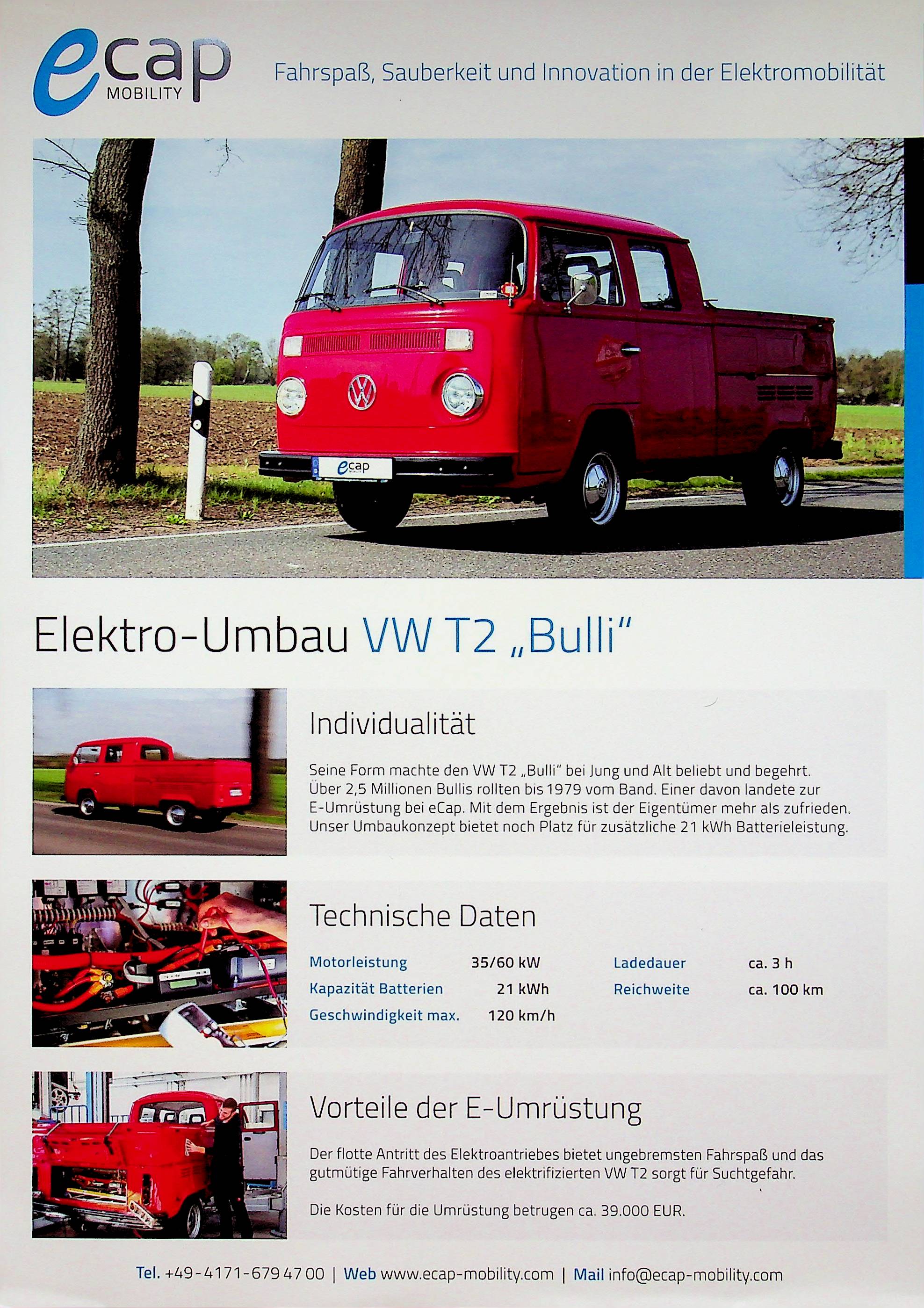 VW Bus T2 - eCap - Prospekt 201?
