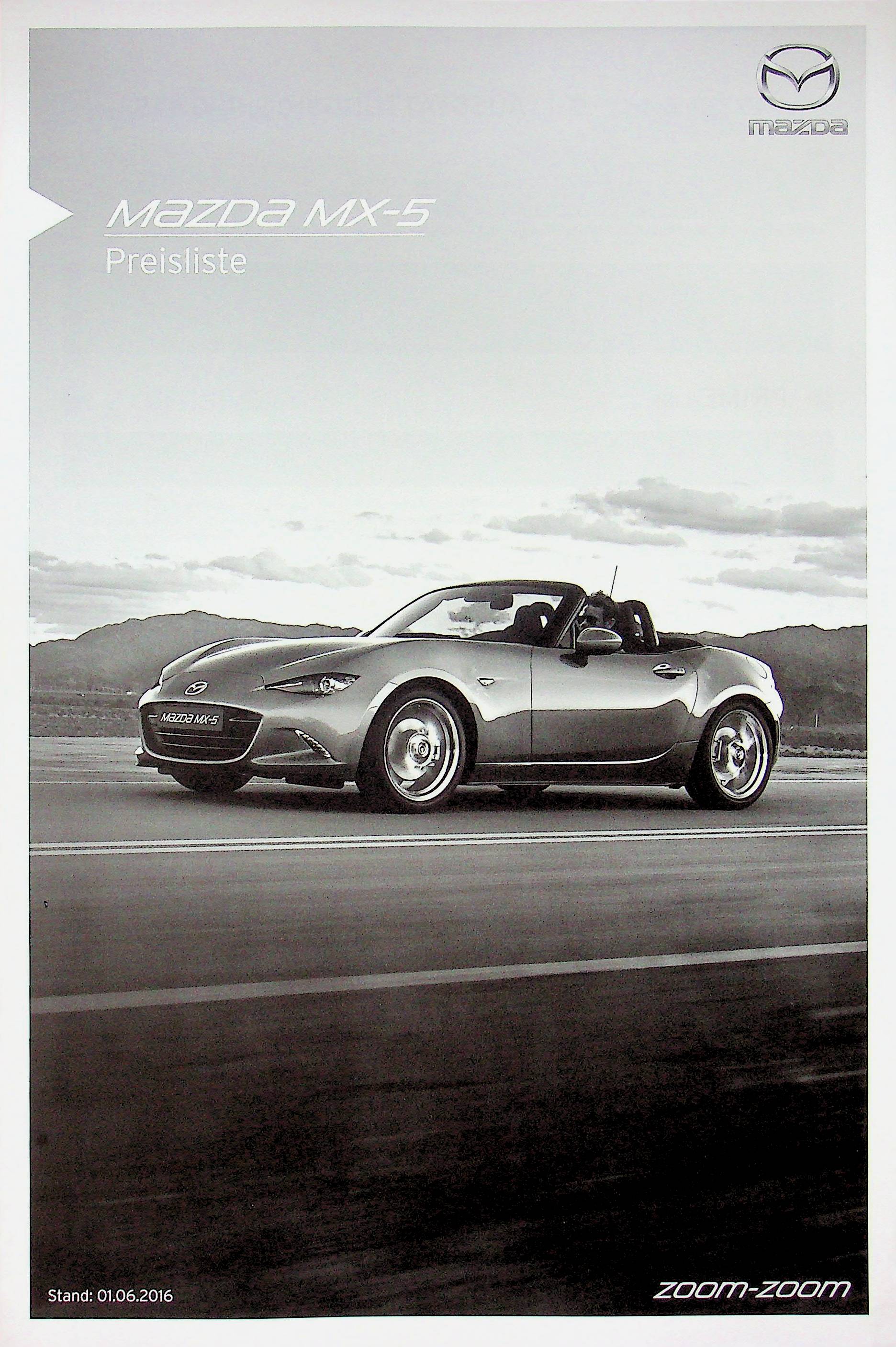 Mazda MX-5 - Preisliste & Extras - Prospekt 06/2016