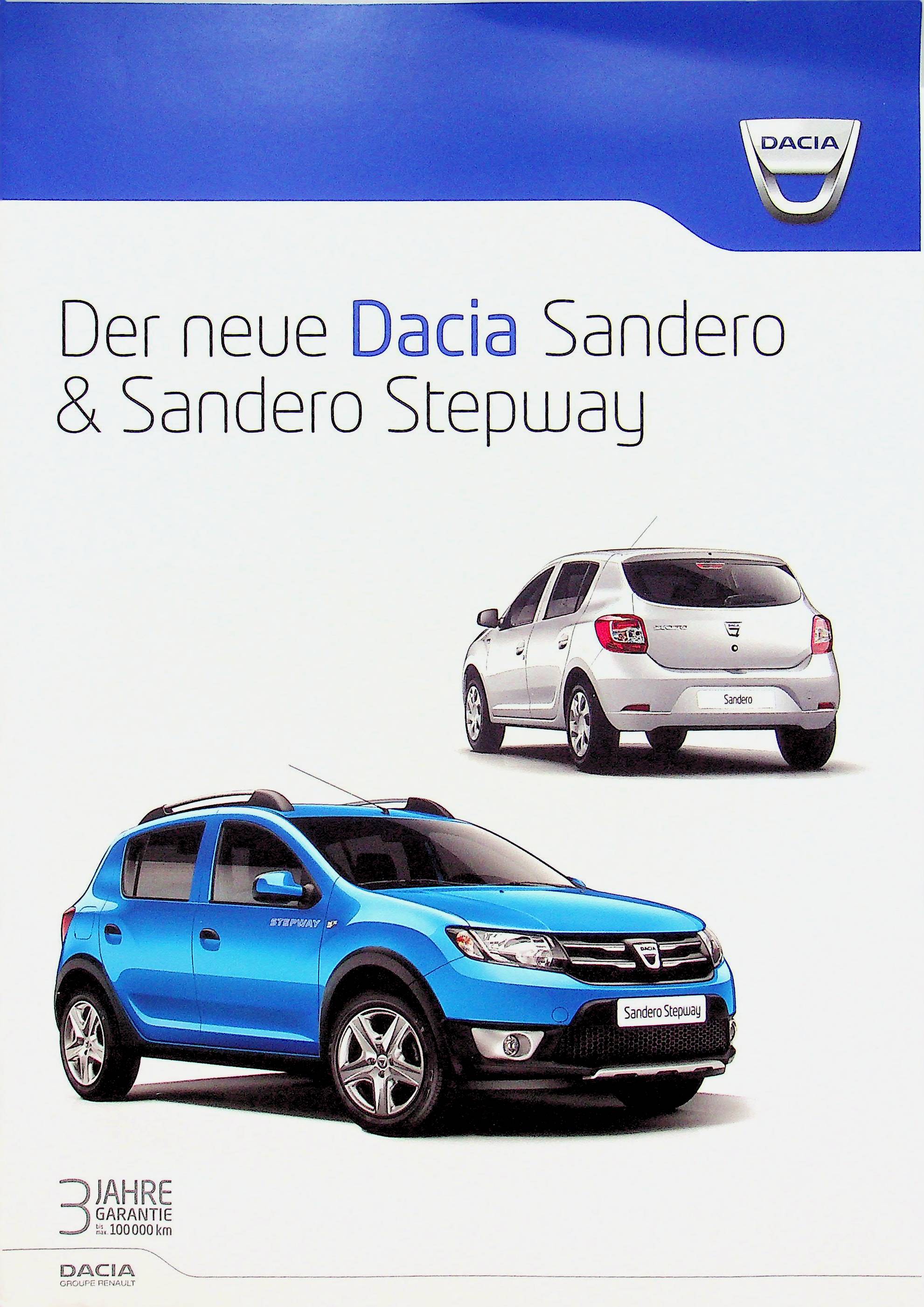 Dacia Sandero + Stepway Prospekt 09/2012