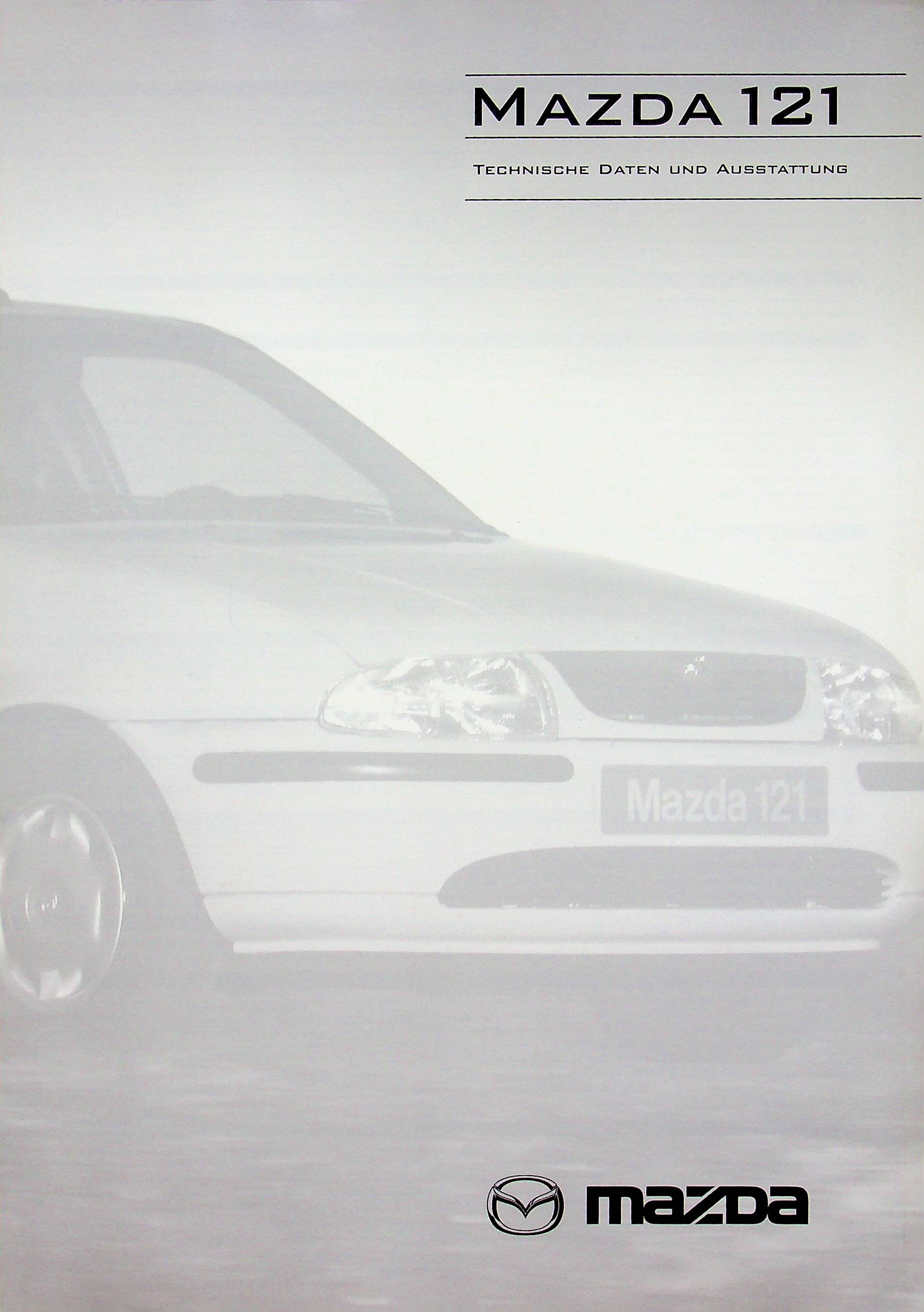Mazda 121 - technische Daten & Ausstattungen - Prospekt 02/1998