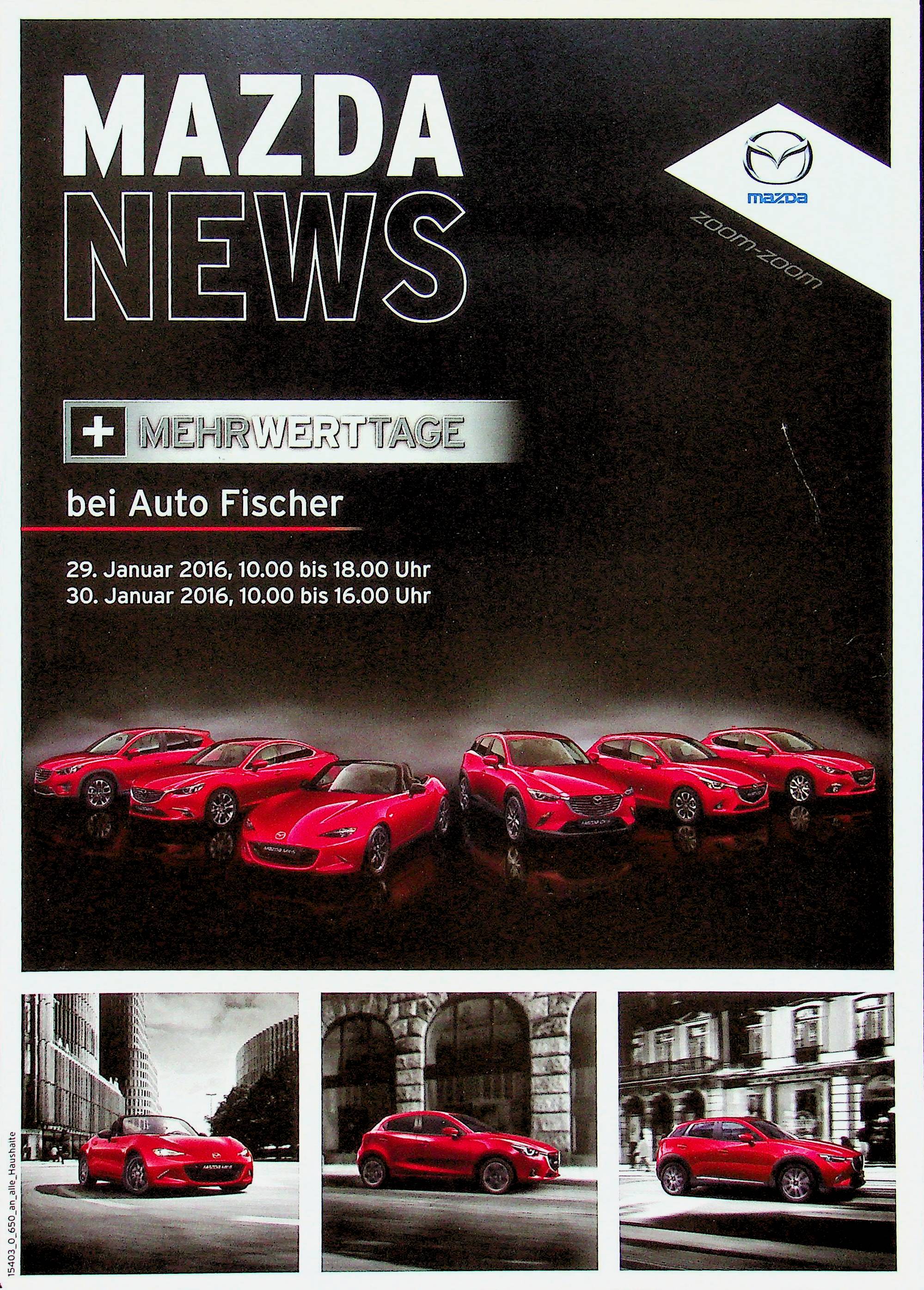 Mazda CX-3 MX-5 CX-5 2 3 6 Prospekt 2016
