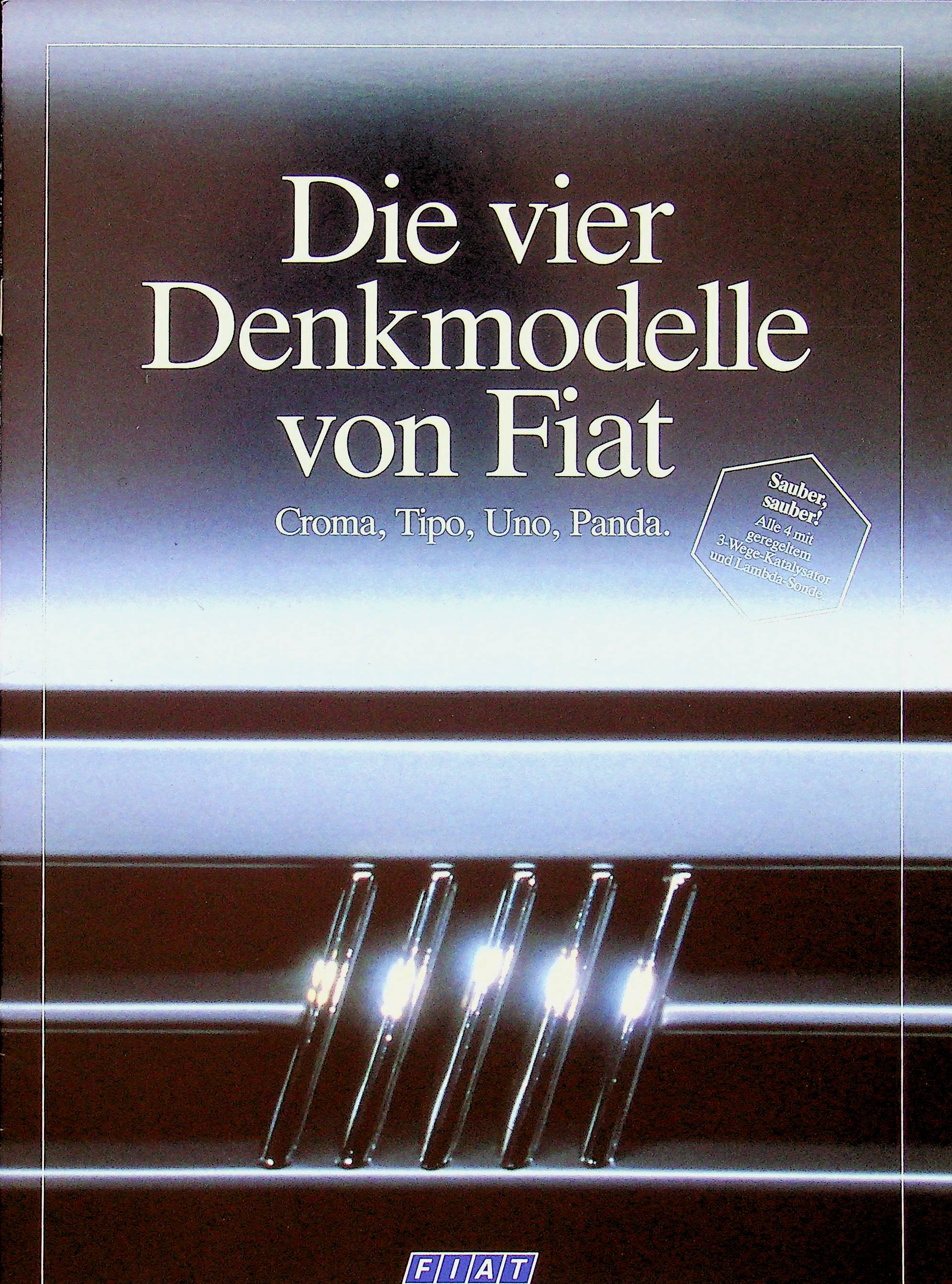 Fiat Panda Uno Tipo Croma Prospekt 07/1989