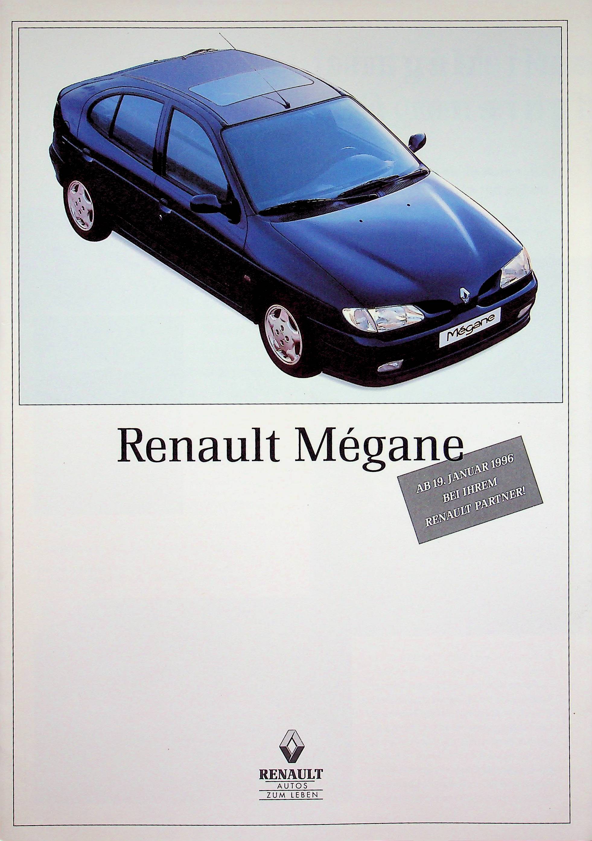 Renault Megane + Coach Prospekt 09/1995