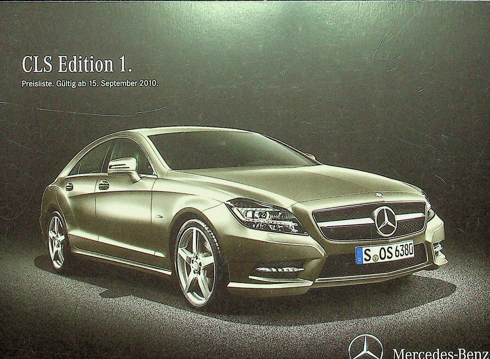 Mercedes CLS - Edition 1 - Prospekt 09/2010