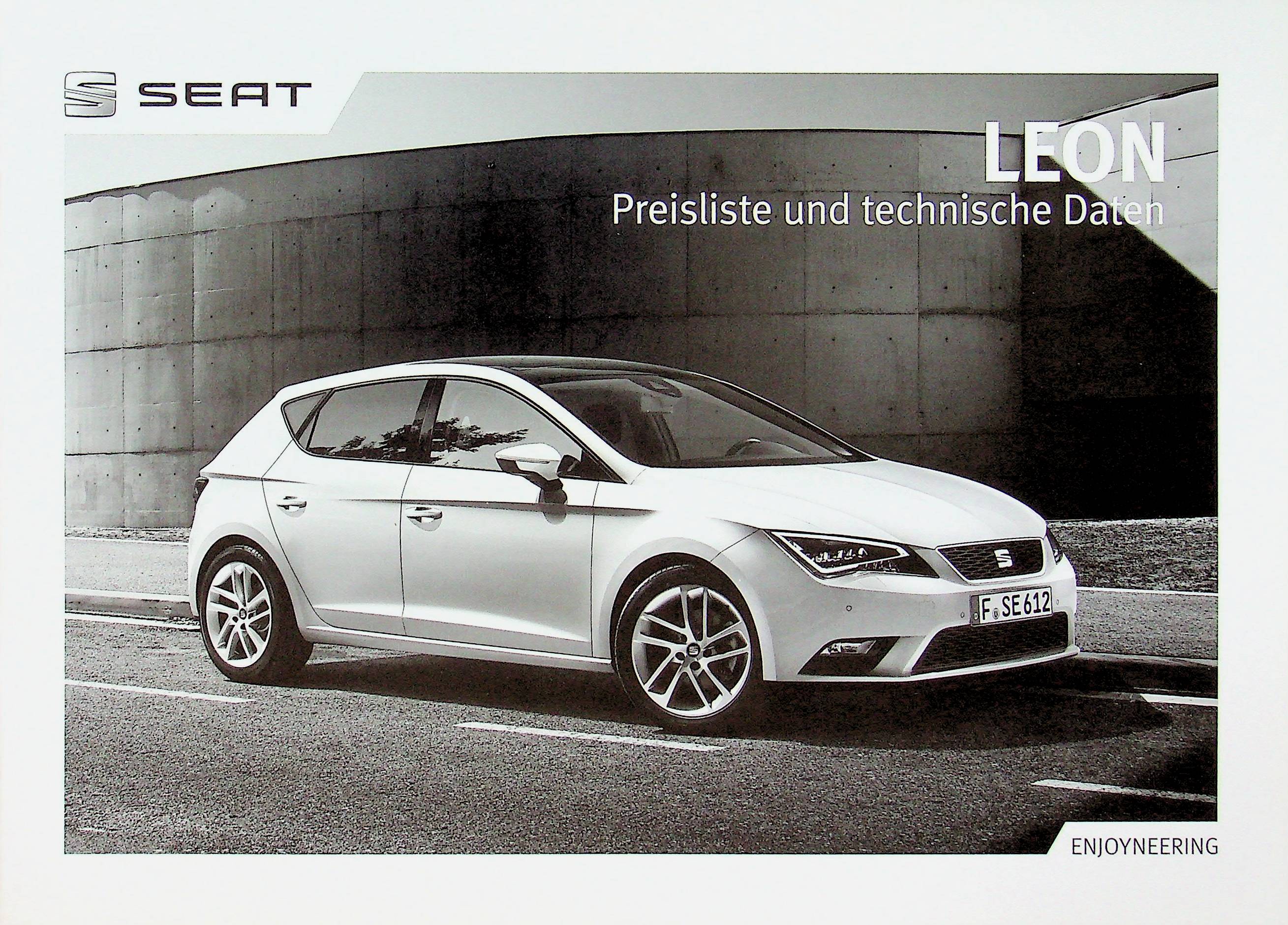 Seat Leon - Preisliste & Extras - Prospekt 09/2012
