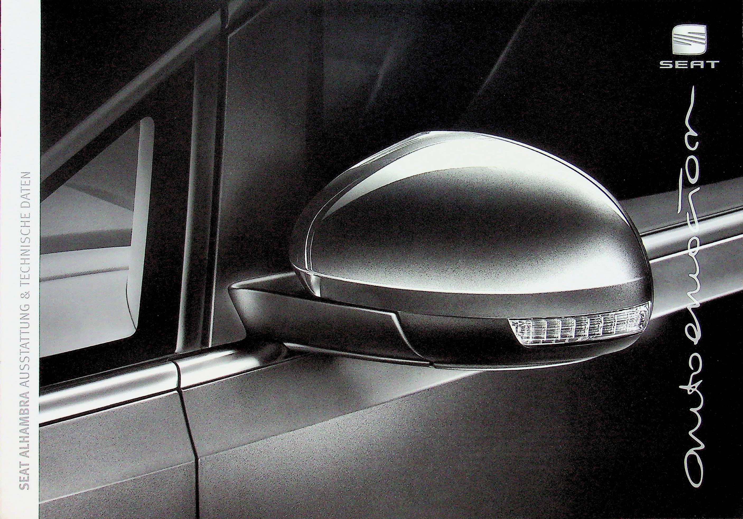 Seat Alhambra - technische Daten & Ausstattung - Prospekt 09/2010