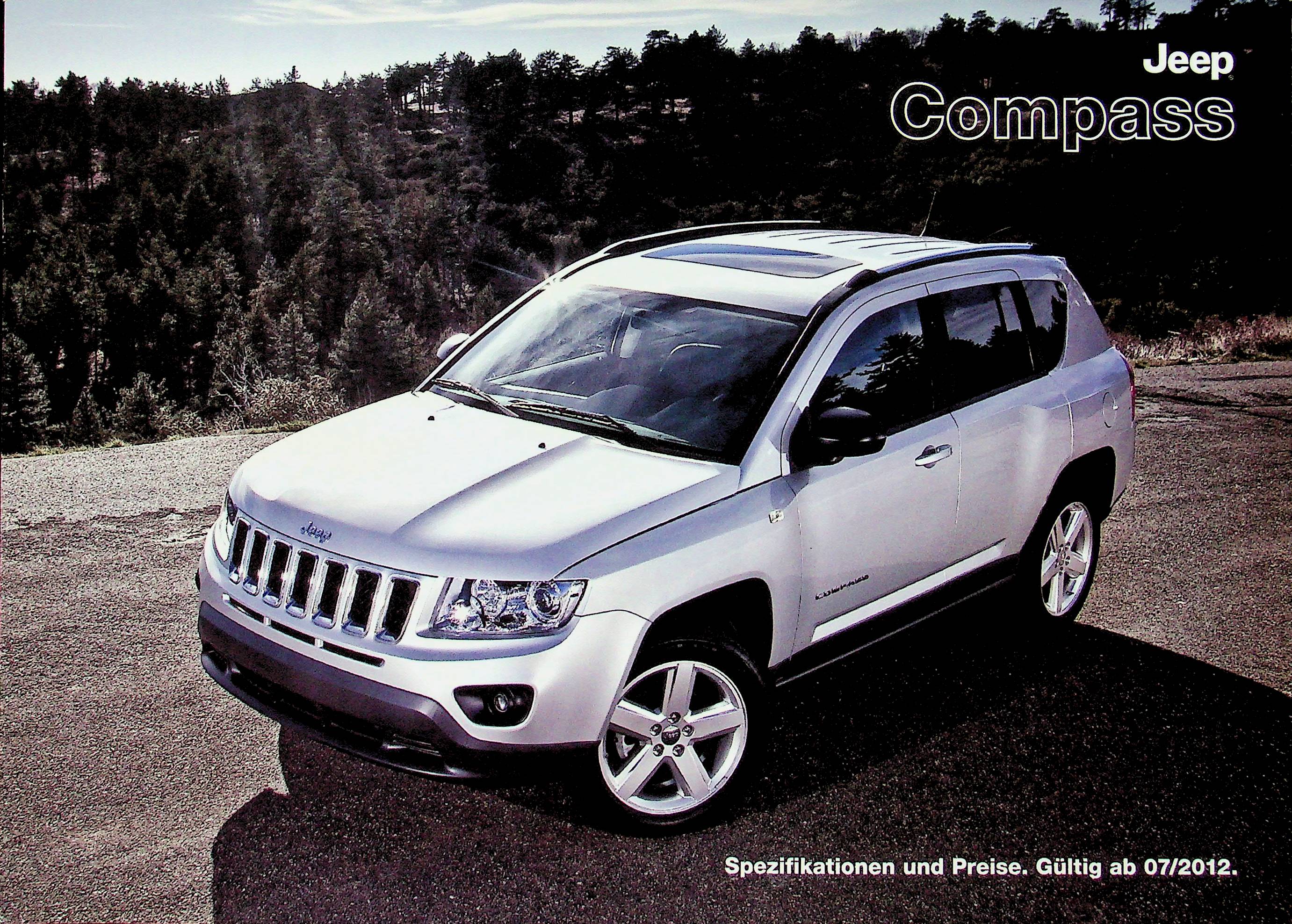 Jeep Compass - Farben & Austattung & tech. Daten - Prospekt 07/2012