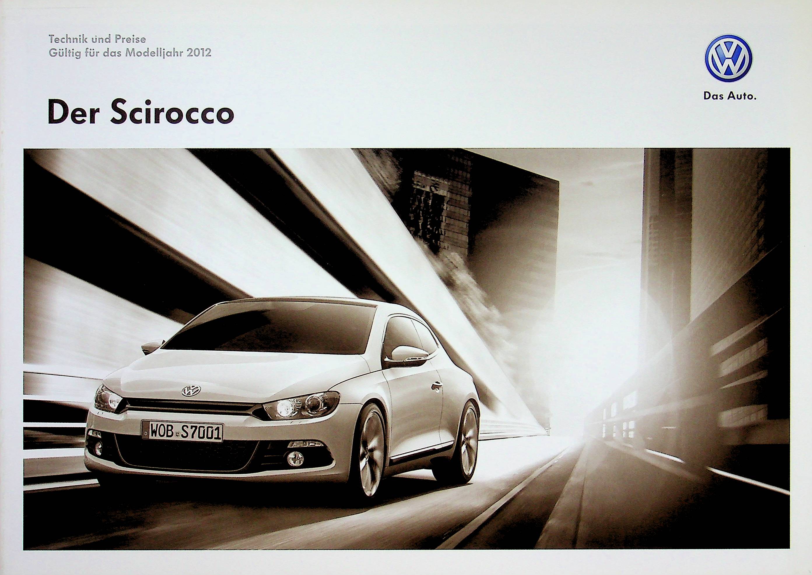 VW Scirocco - Preise & tech. Daten & Ausstattungen - Prospekt 04/2011