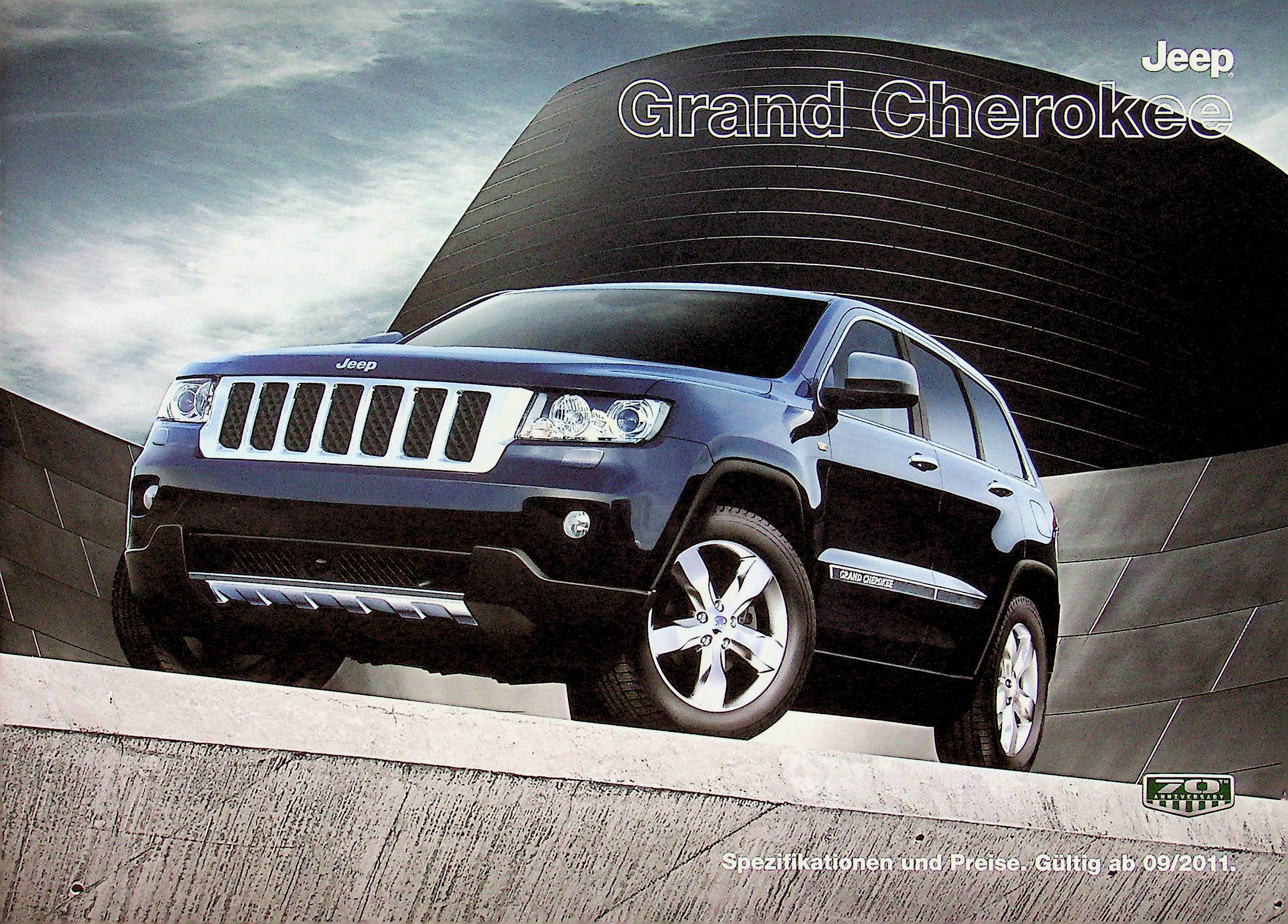 Jeep Grand Cherokee - Farben & Austattung & tech. Daten - Prospekt 09/2011