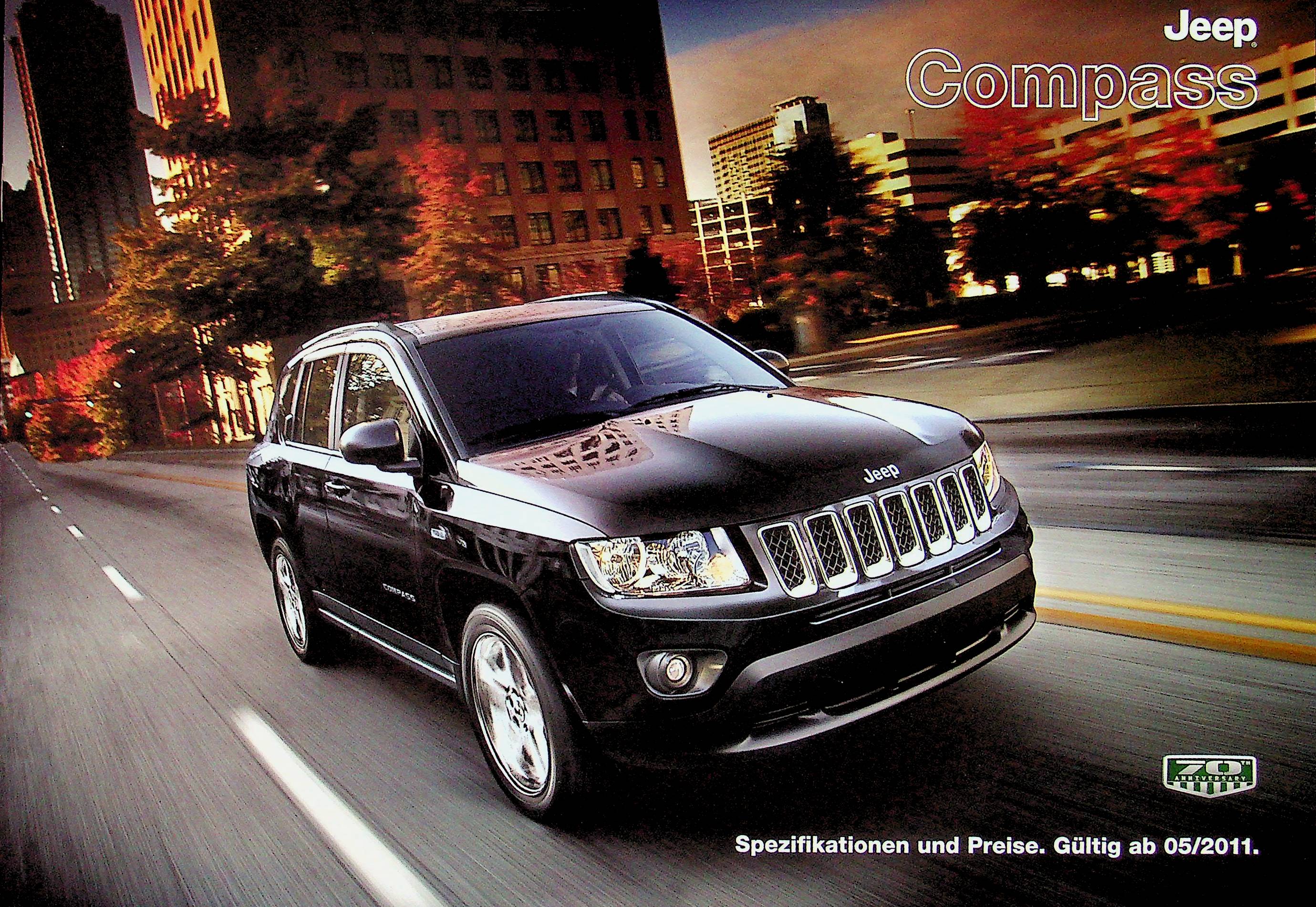 Jeep Compass - Farben & Austattung & tech. Daten - Prospekt 05/2011