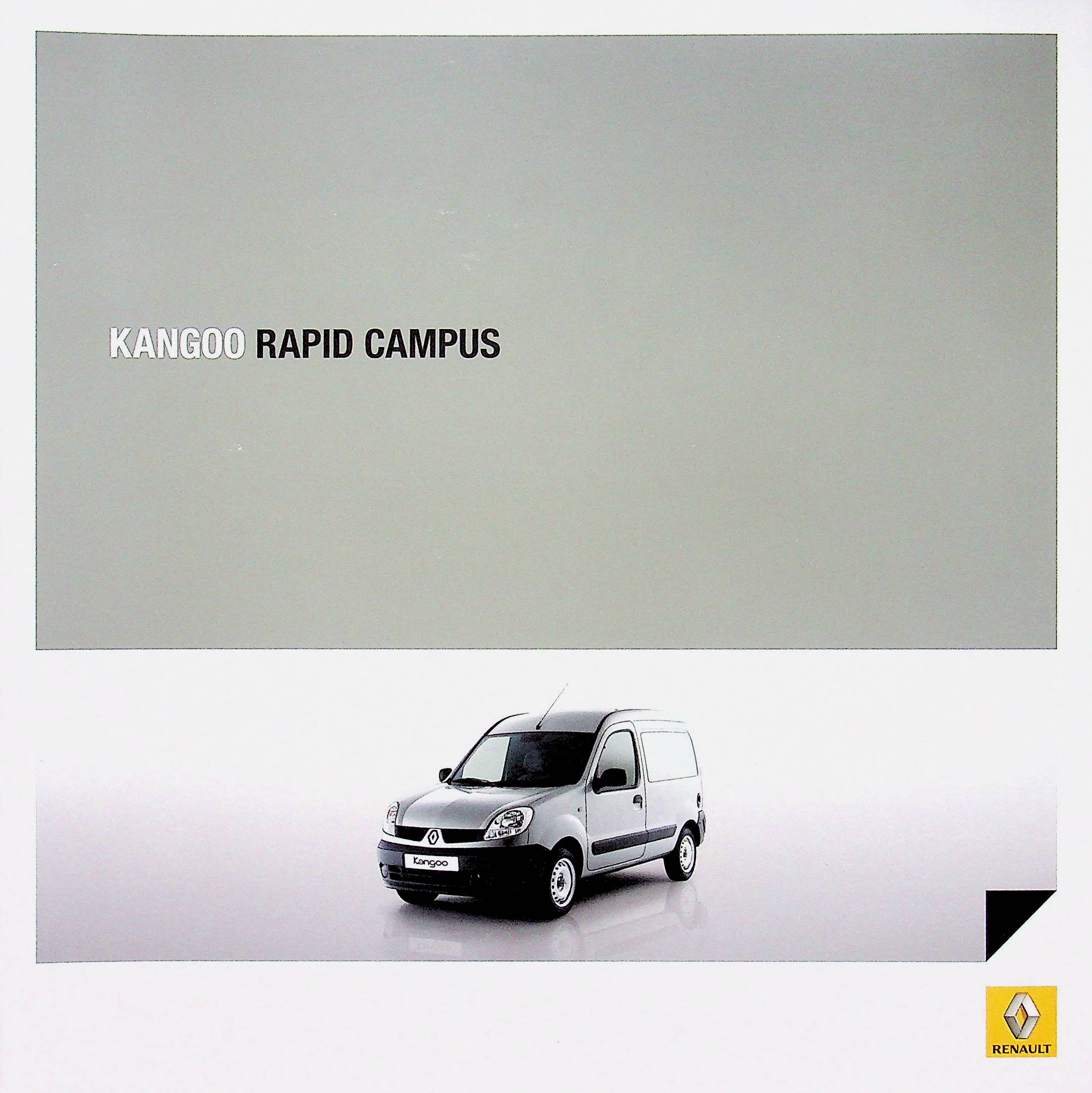 Renault Kangoo Rapid Campus Prospekt 12/2007