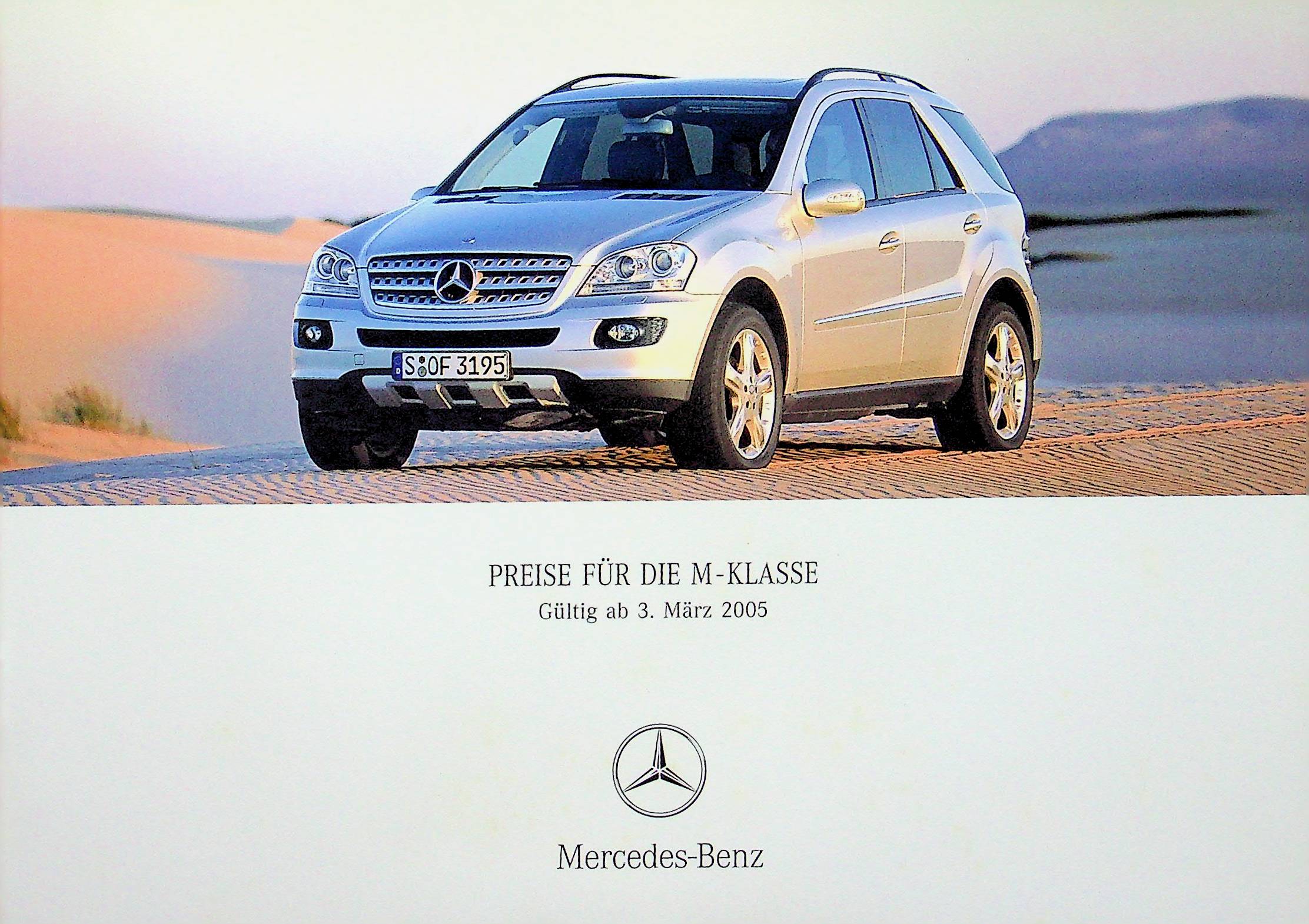 Mercedes M-Klasse - Preisliste & Extras - Prospekt 03/2005
