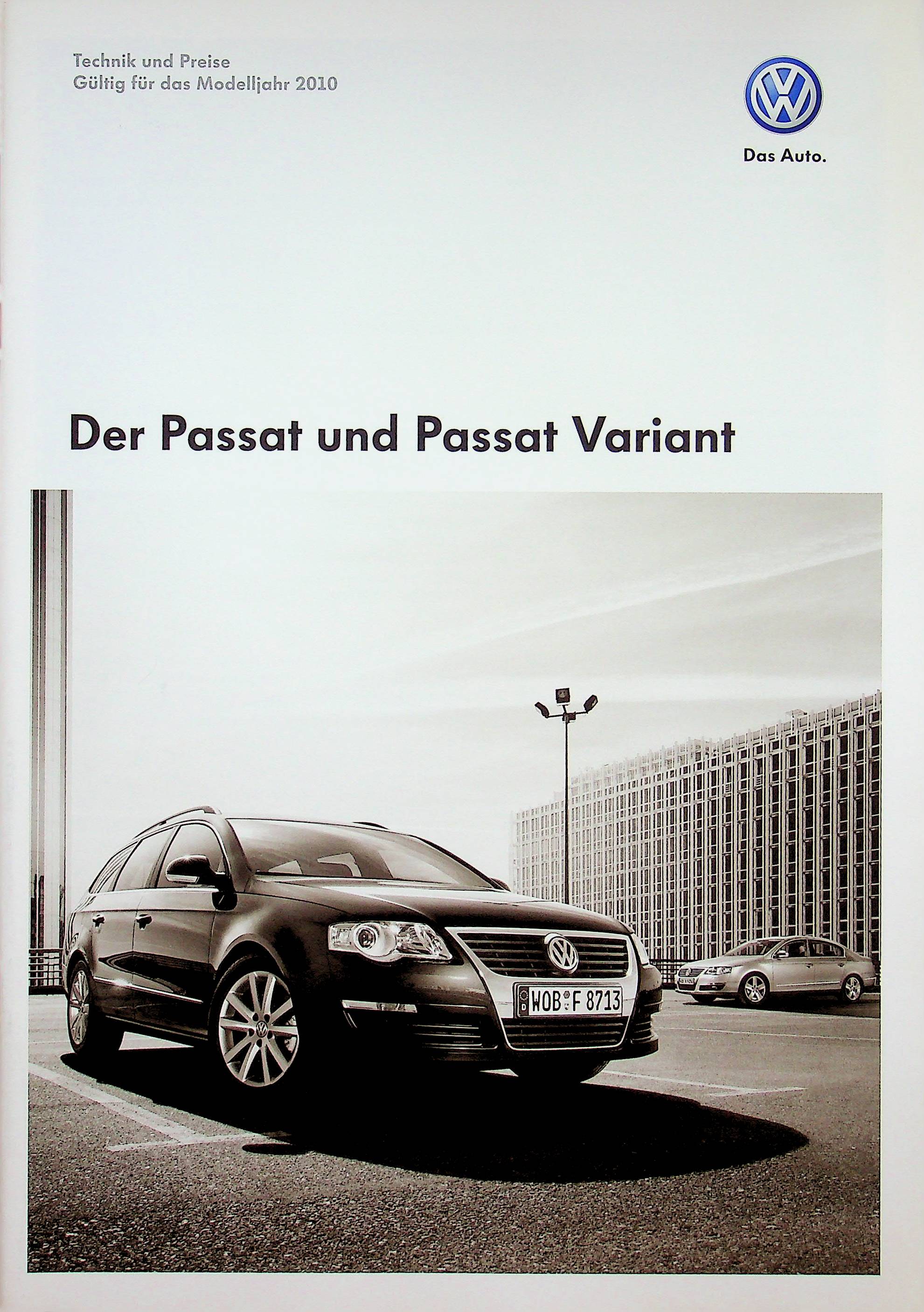 VW Passat + Variant - Preise & t. Daten & Ausstattungen - Prospekt 05/2009