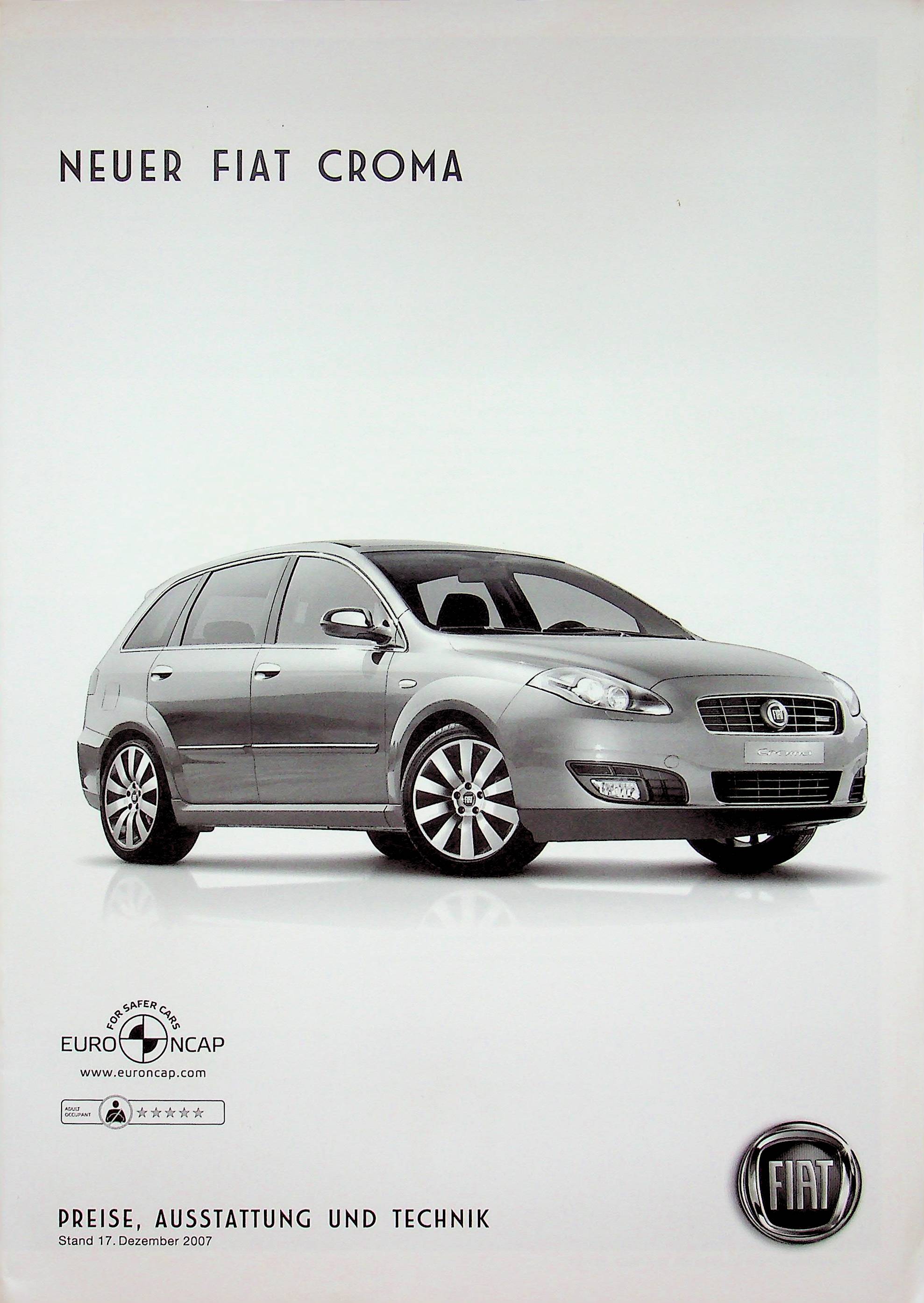 Fiat Croma - Preise & t. Daten & Ausstattungen - Prospekt 12/2007