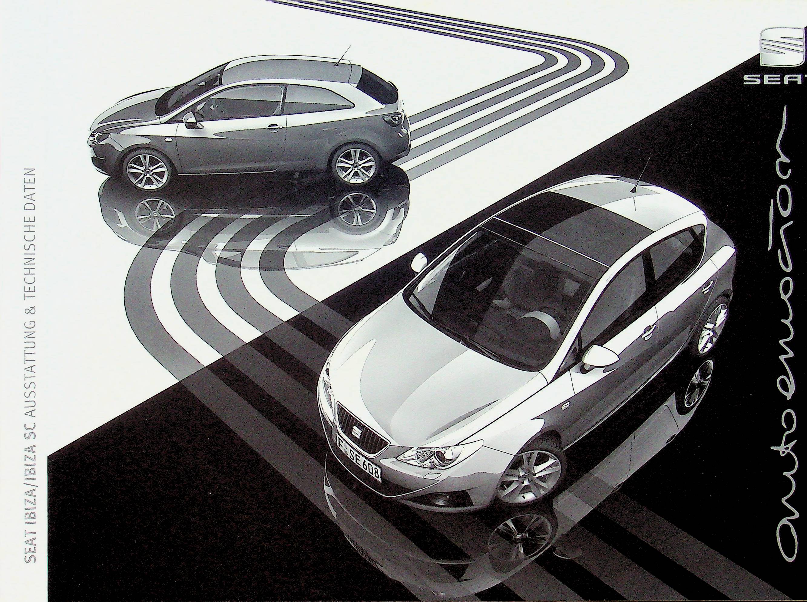 Seat Ibiza + SC - tech. Daten & Ausstattung - Prospekt 08/2008