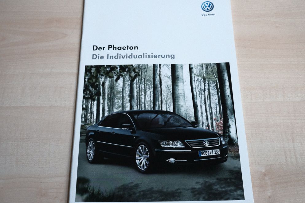 VW Phaeton - Individualisierung - Prospekt 05/2008